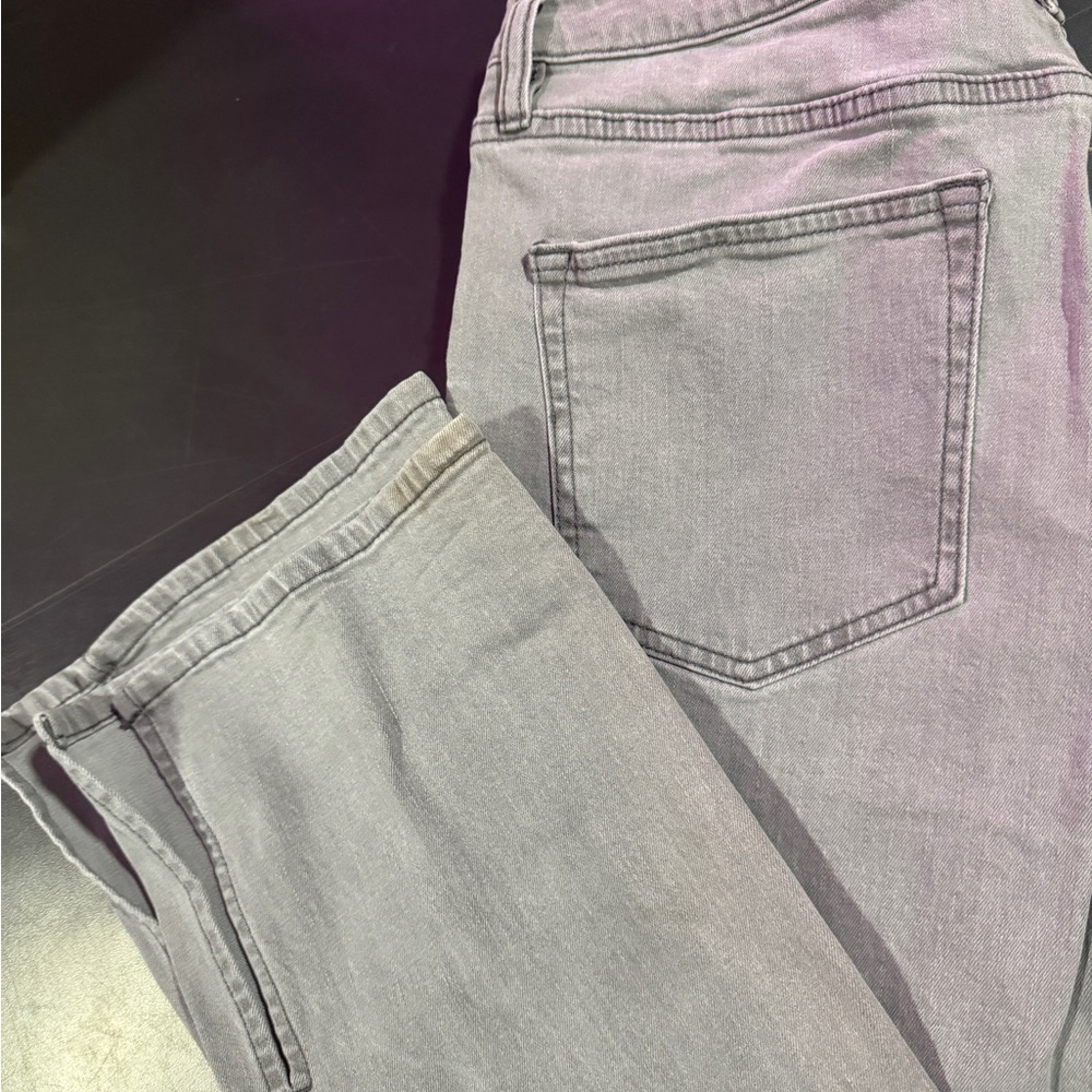 Fashion Nova Women’s Light Gray Boot Cut Jeans